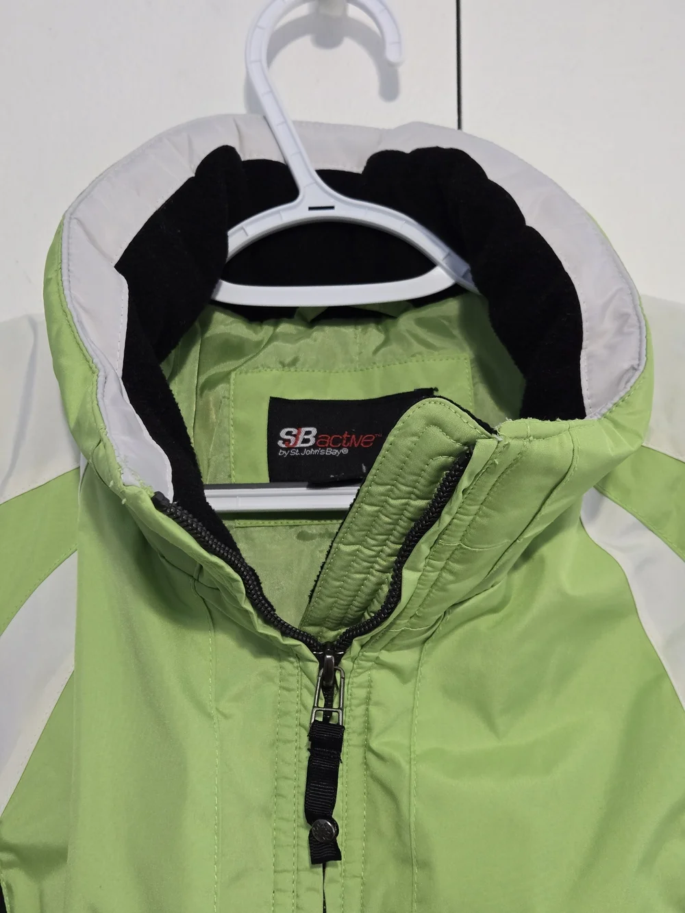 SB Active St Johns Bay Vest Womens Medium Green Zip Up Lightweight Outdoor